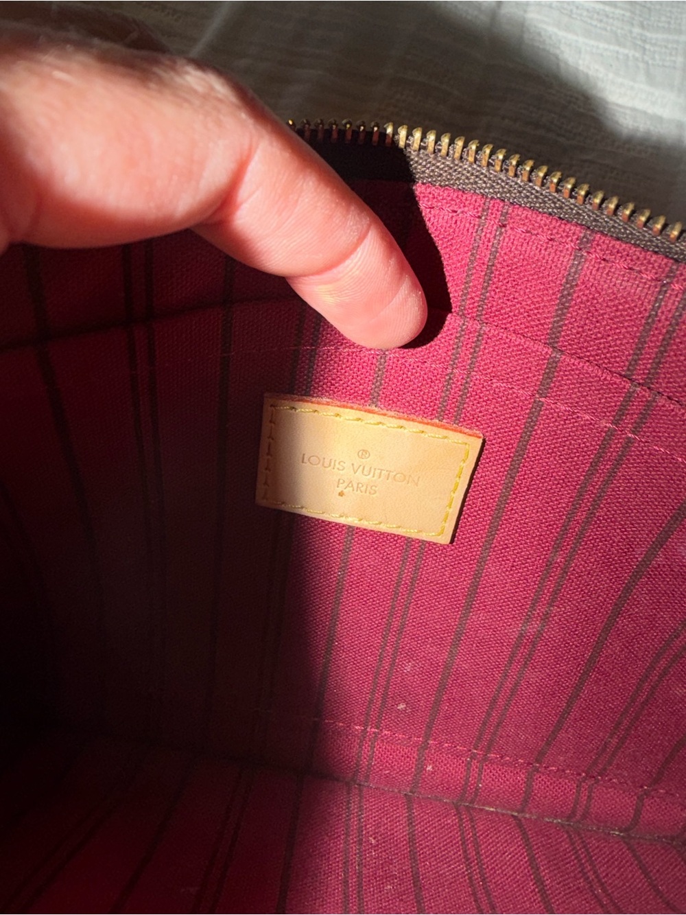 Louis Vuitton Brown Monogram Wristlet Pouch with Tan Strap - Picture 8 of 10